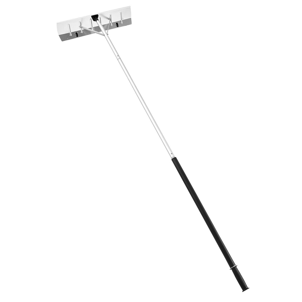 Snow Roof Rake, 26 in Aluminum Blade, 7.5-20 ft Adjustable Roof Snow Scraper with Wheels, Anti-Slip Handle Snows Removal Tool, Lightweight House Rooftop Rake for Leaves Debris Removal