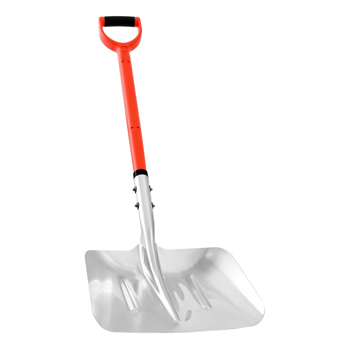 Snow Shovel for Driveway, 14 in Wide Aluminum Alloy Snow Shovel with D-shaped Handles, Large Capacity Snowplow Shovels, Lightweight Snows Removal Tool for Garden Car Camping