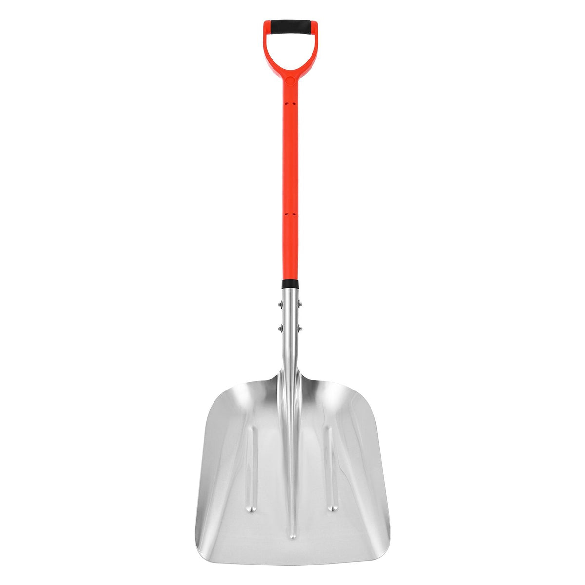 Snow Shovel for Driveway, 14 in Wide Aluminum Alloy Snow Shovel with D-shaped Handles, Large Capacity Snowplow Shovels, Lightweight Snows Removal Tool for Garden Car Camping