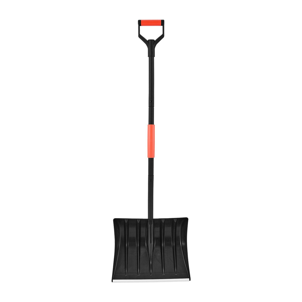 Snow Shovel for Driveway, 17 in Wide Plastic Snow Shovel with D-shaped Handles & Aluminum Blade, Large Capacity Snowplow Shovels, Lightweight Snows Removal Tool for Garden Car Camping