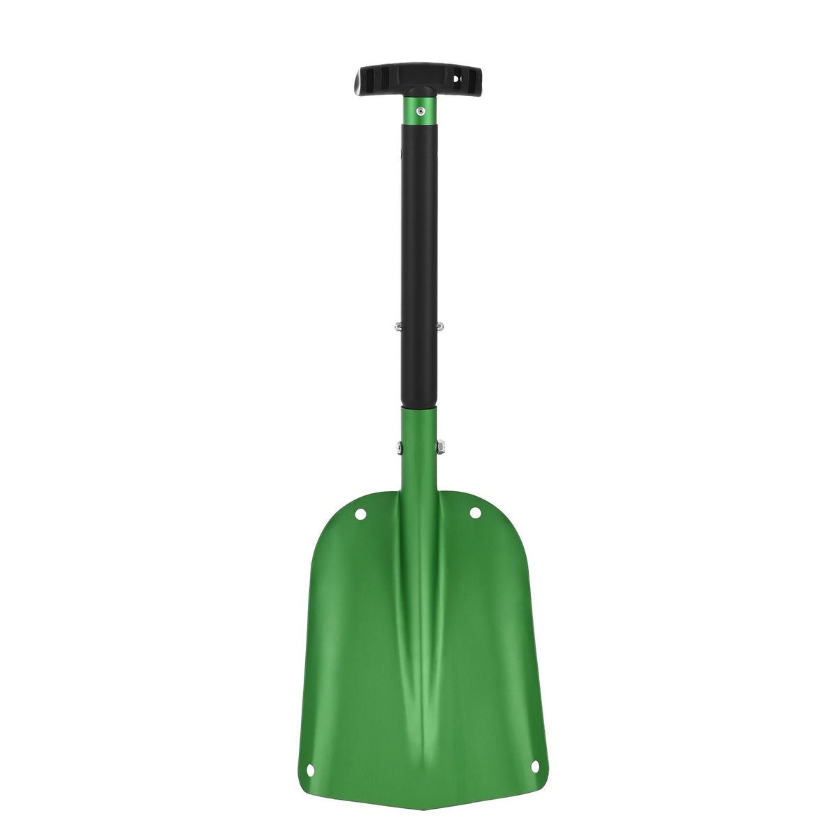 Snow Shovel for Driveway, 8.5 in Wide Aluminum Alloy Snow Shovel with T-shaped Handles, Large Capacity Snowplow Shovels, Portable & Lightweight Snows Removal Tool for Garden Car Camping