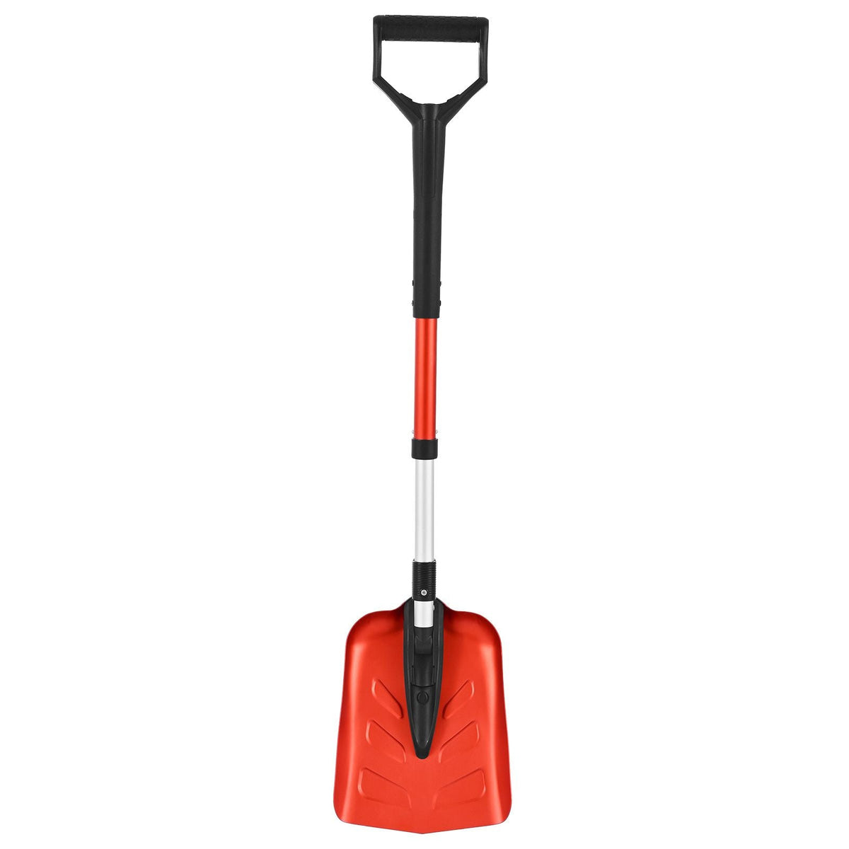 Snow Shovel for Driveway, 9 in Foldable Snow Shovel with D-shaped Handle, , 36-40 in Adjustable, Lightweight Aluminum Alloy Snows Removal Tool, Reduce Back Strains for Garden Car Camping