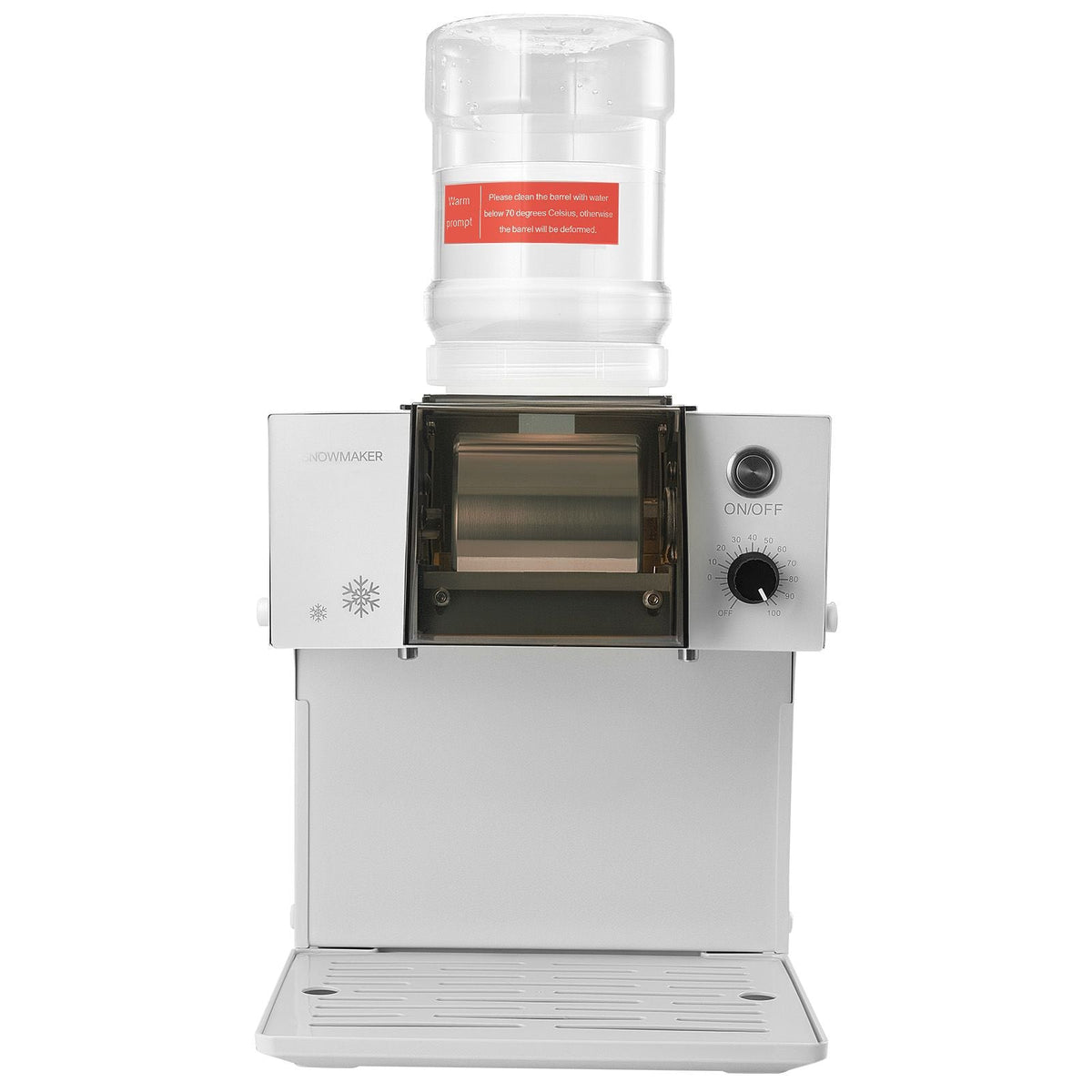 Snowflake Ice Machine, 176LBS/24H Snowflake Ice Maker, Ice-Shaver Machine with Stainless Steel Blade, Electric Snow Cone Maker with 0.48Gal Tank, 90S Fast Pre-Cooling, for Home & Small Gathering