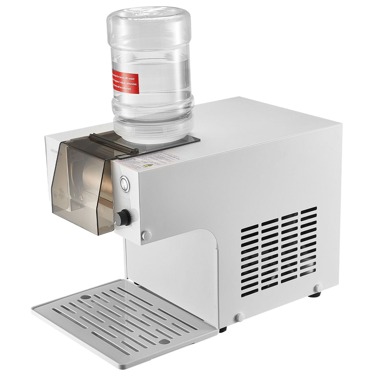 Snowflake Ice Machine, 176LBS/24H Snowflake Ice Maker, Ice-Shaver Machine with Stainless Steel Blade, Electric Snow Cone Maker with 0.48Gal Tank, 90S Fast Pre-Cooling, for Home & Small Gathering