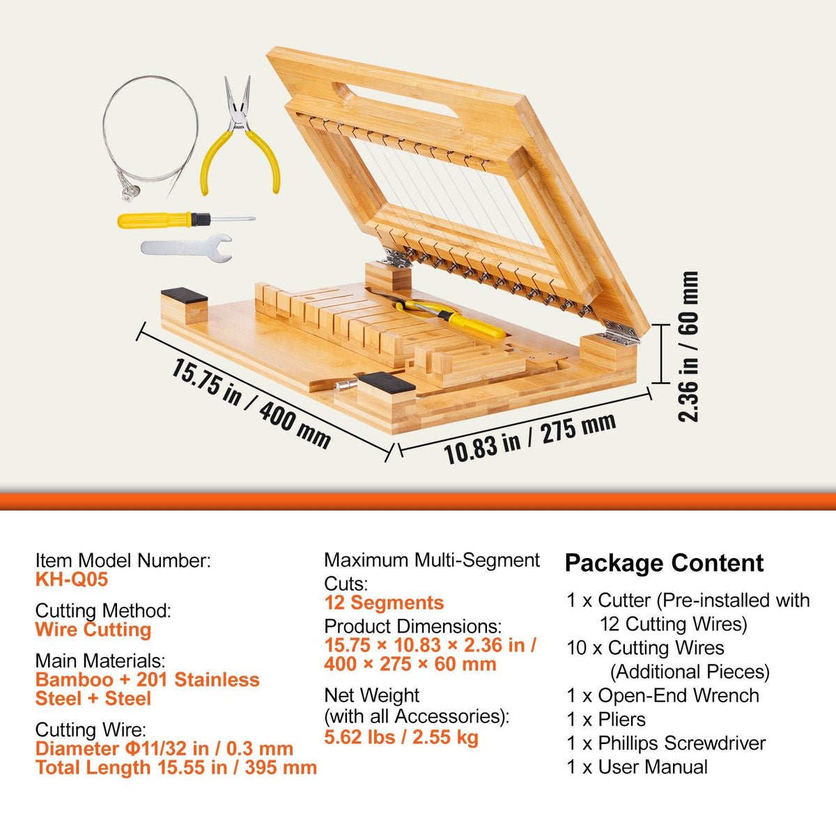 Soap Cutter, Cut 1-12 Bars, Precisely and Accurately Cut 1 Inch Bars, Multi Handmade Soap Wire Cutter, Bamboo Soap Slicer With Steel Wire, for Loaf Candles Cheese Butter DIY Making Tool