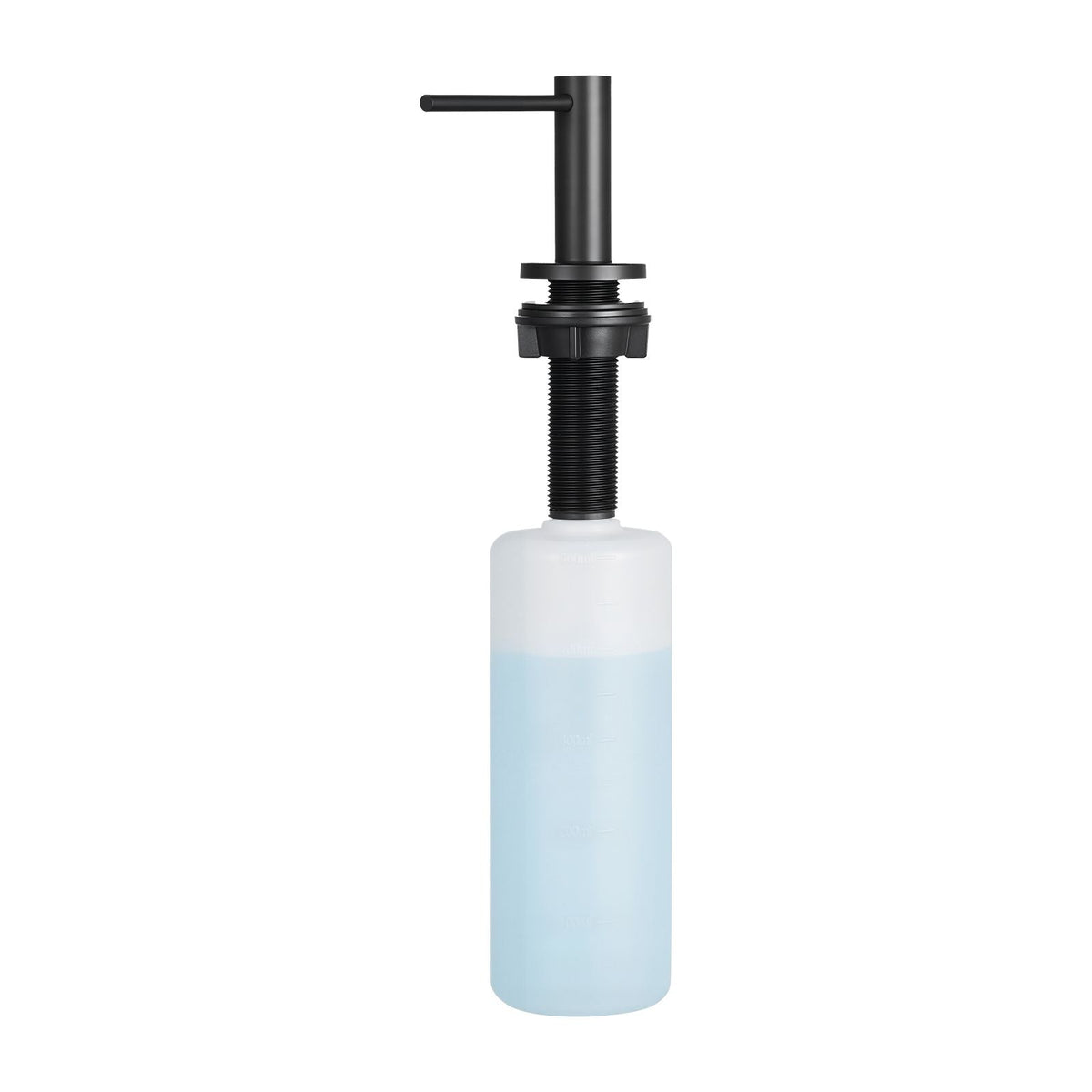 Soap Dispenser for Kitchen Sink, Stainless Steel Built in Sink Soap Dispenser with 17OZ Refillable Bottle, Countertop Dish Soap-Dispenser with 360° Rotation Pump Head, for Kitchen Bathroom