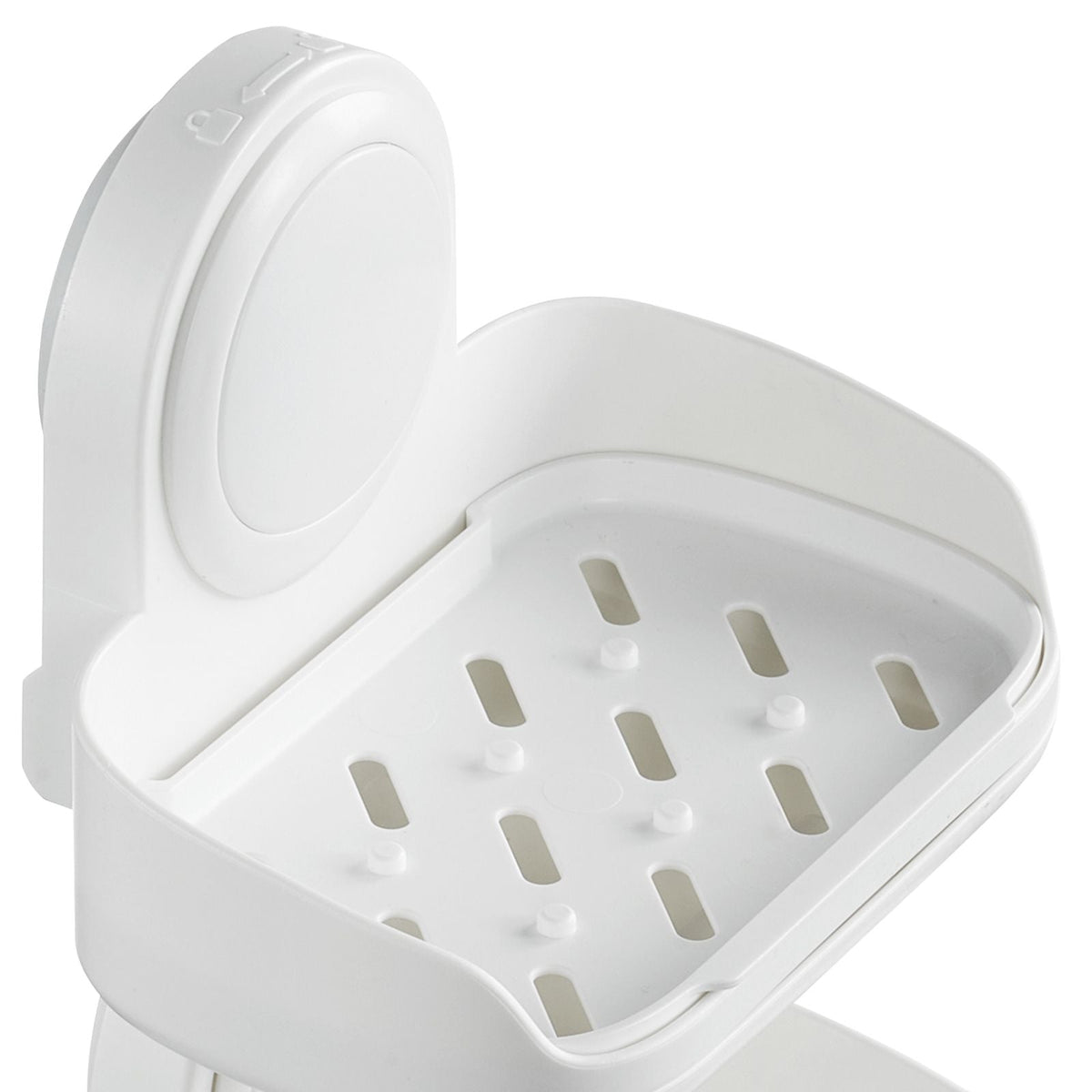 Soap Holder for Shower, Double Layer with Suction Cup, Wall Mounted NO-Drilling, Strong Suction Bar Soap Sponge Holder, Self Draining Soap Saver, for Shower Bathroom Bathtub Kitchen, Removable