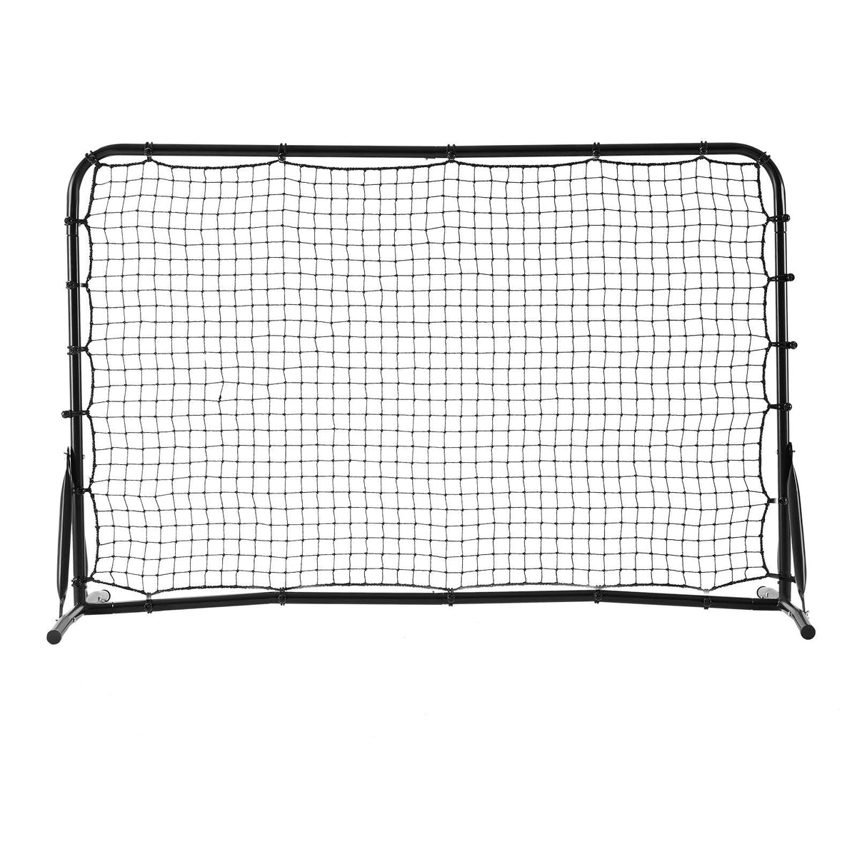 Soccer Rebound Trainer, 6x4FT Iron Soccer Training Equipment, Sports Football Rebounder Wall, Double-Sided Rebounding Net, Easy Assembly, Perfect for Backyard Practicing, Solo Training, Passing