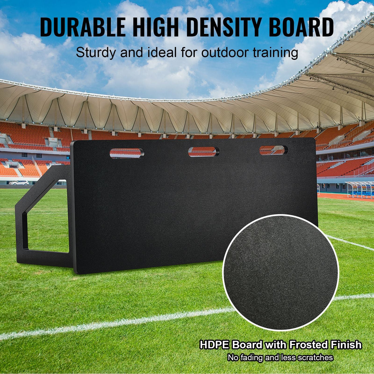 Soccer Rebounder Board, 45"X18" Portable Soccer Wall with 2 Angles Rebound, Foldable HDPE Kickback Rebound Board, Soccer Training Equipment for Kids and Adults, Passing & Shooting Practice