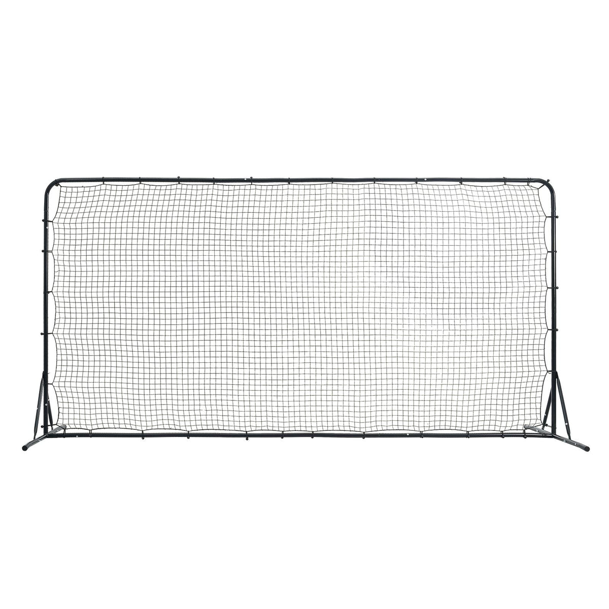 Soccer Rebounder Net, 12x6FT Iron Soccer Training Equipment, Sports Football Training Gift with Portable Bag, Volleyball Rebounder Wall Perfect for Backyard Practicing, Solo Training, Passing