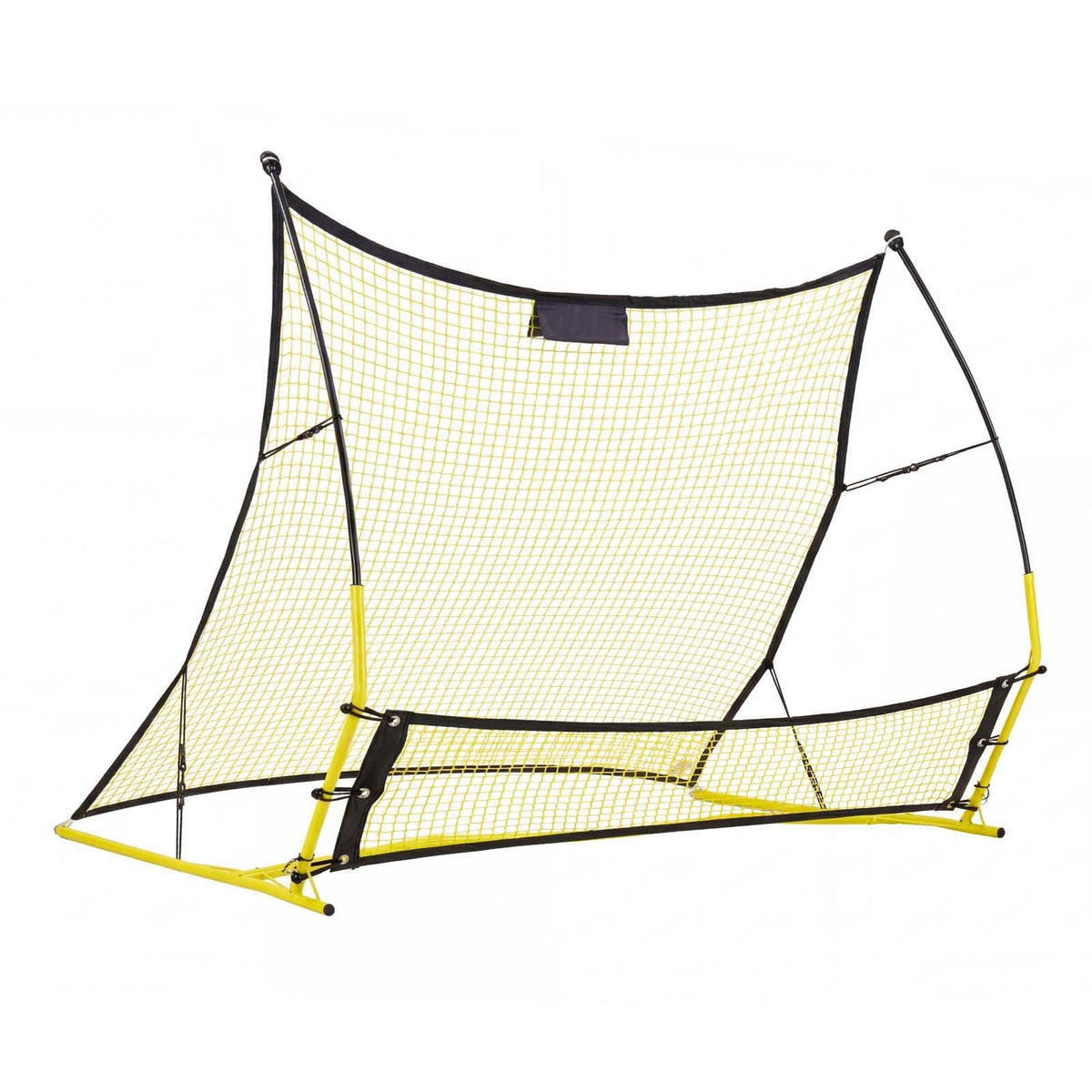 Soccer Rebounder Net, 2-in-1 Soccer Goal Rebounder, Thickened Fiberglass Poles Iron Pipe for Team Solo Control, Passing Practice, Easy Setup Ball Training Equipment for Teens & Adults, 72" x 43"