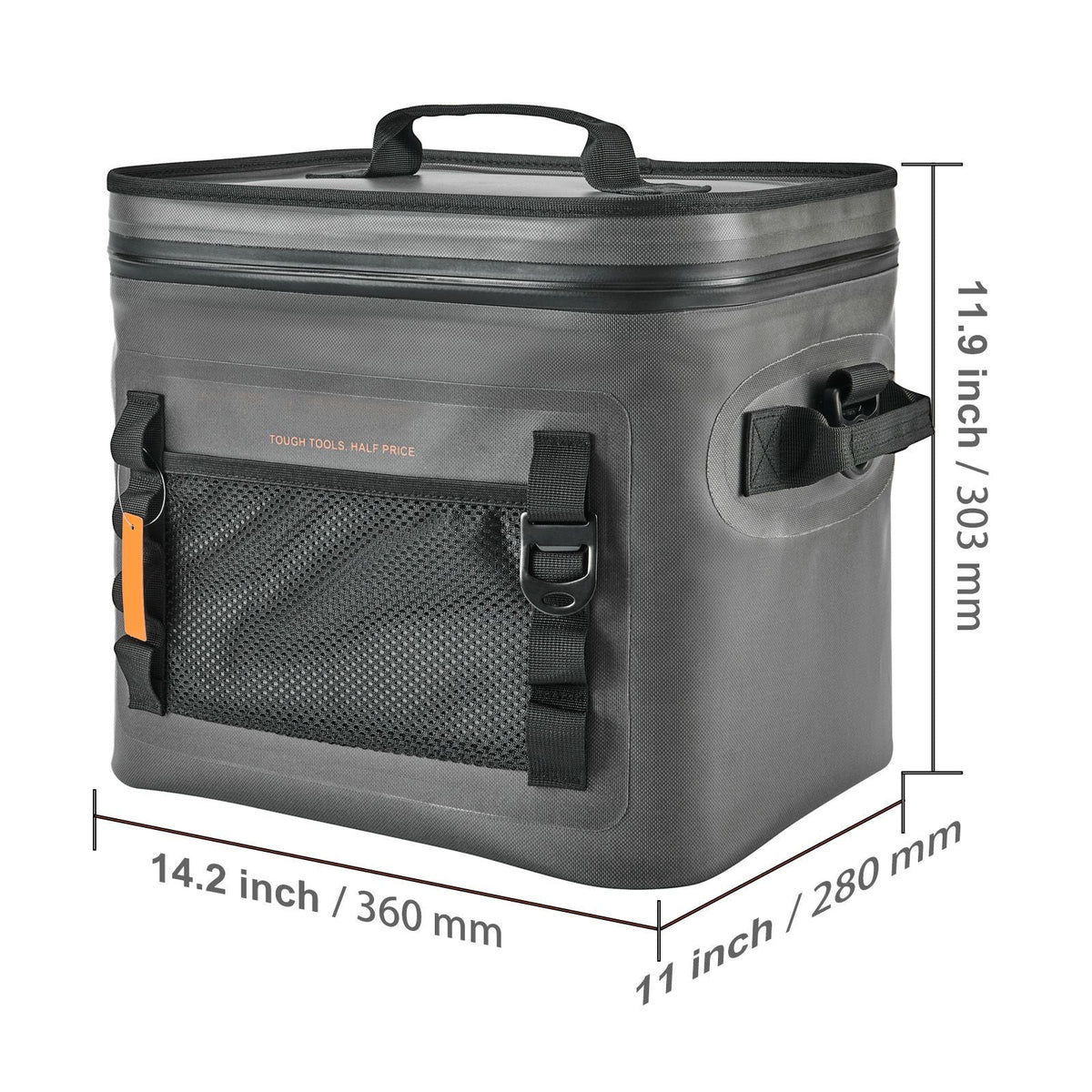 Soft Cooler Bag, 24 Cans Soft Sided Cooler Bag Leakproof with Zipper, Waterproof Soft Cooler Insulated Bag, Lightweight & Portable Collapsible Cooler for Beach, Hiking, Picnic, Camping, Travel