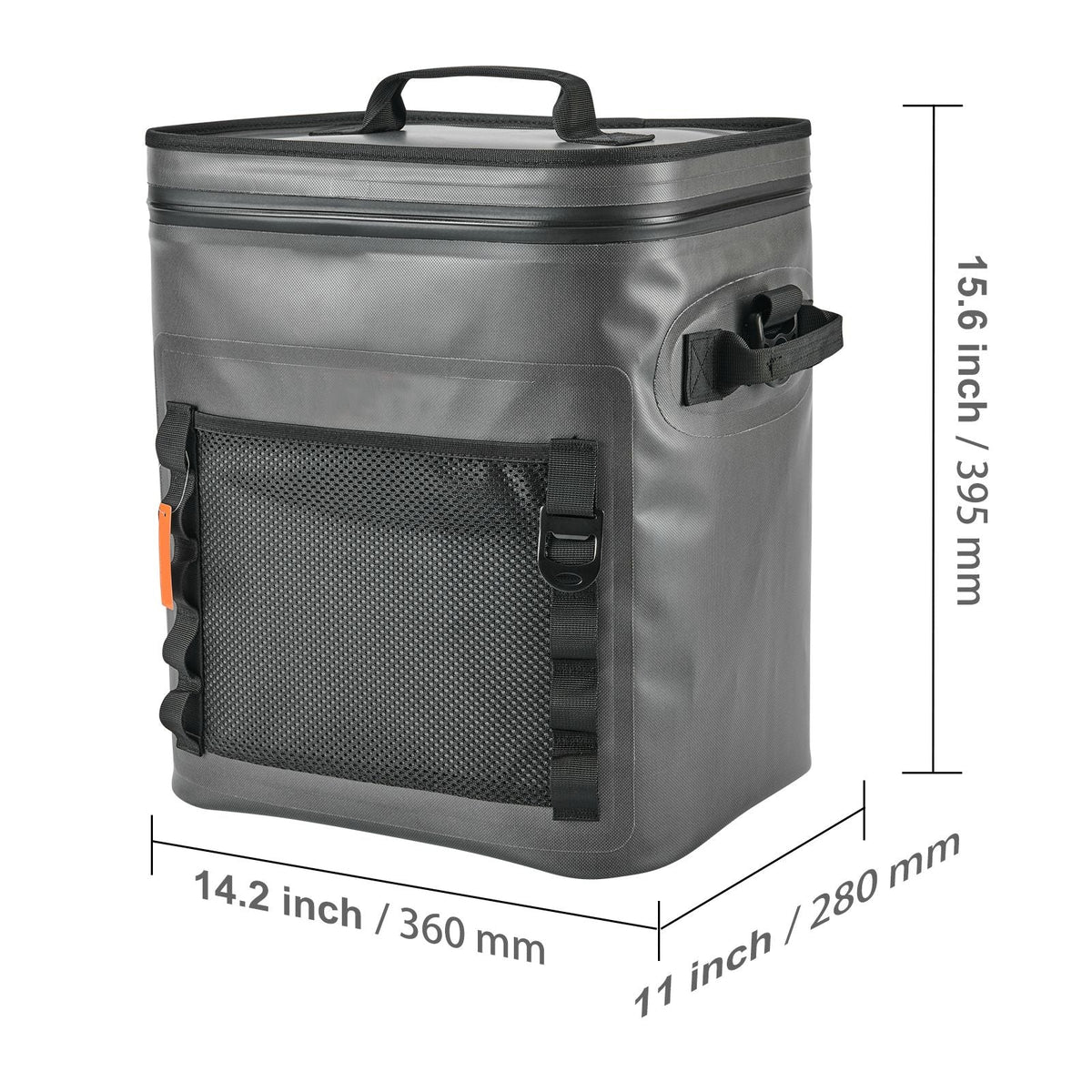 Soft Cooler Bag, 30 Cans Soft Sided Cooler Bag Leakproof with Zipper, Waterproof Soft Cooler Insulated Bag, Lightweight & Portable Collapsible Cooler for Beach, Hiking, Picnic, Camping, Travel