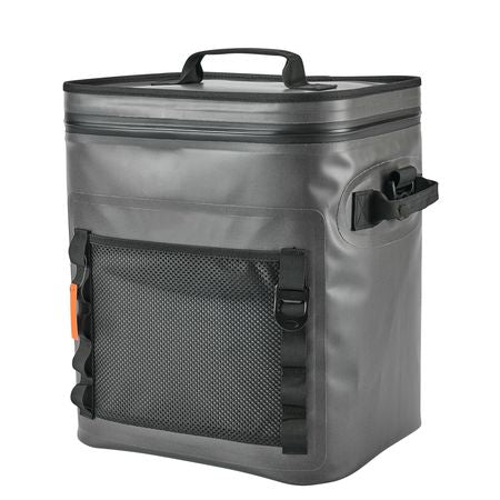 Soft Cooler Bag, 30 Cans Soft Sided Cooler Bag Leakproof with Zipper, Waterproof Soft Cooler Insulated Bag, Lightweight & Portable Collapsible Cooler for Beach, Hiking, Picnic, Camping, Travel