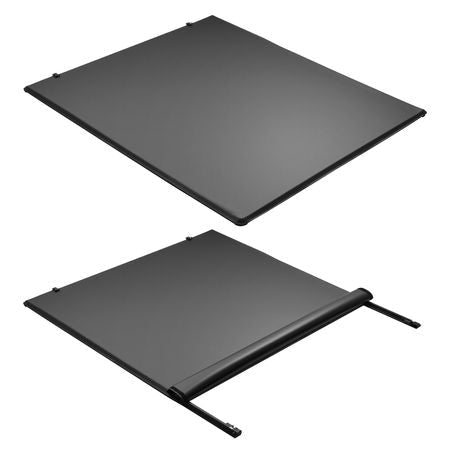 Soft Roll-Up Truck Bed Tonneau Cover, Compatible with 2019-2024 Dodge Ram 1500 Classic, 2003-2025 Ram 2500 3500, Fits 6.4 ft (6 ft 4 in/76 in) Bed, PVC Tonneau Cover with Aluminum Alloy Bars
