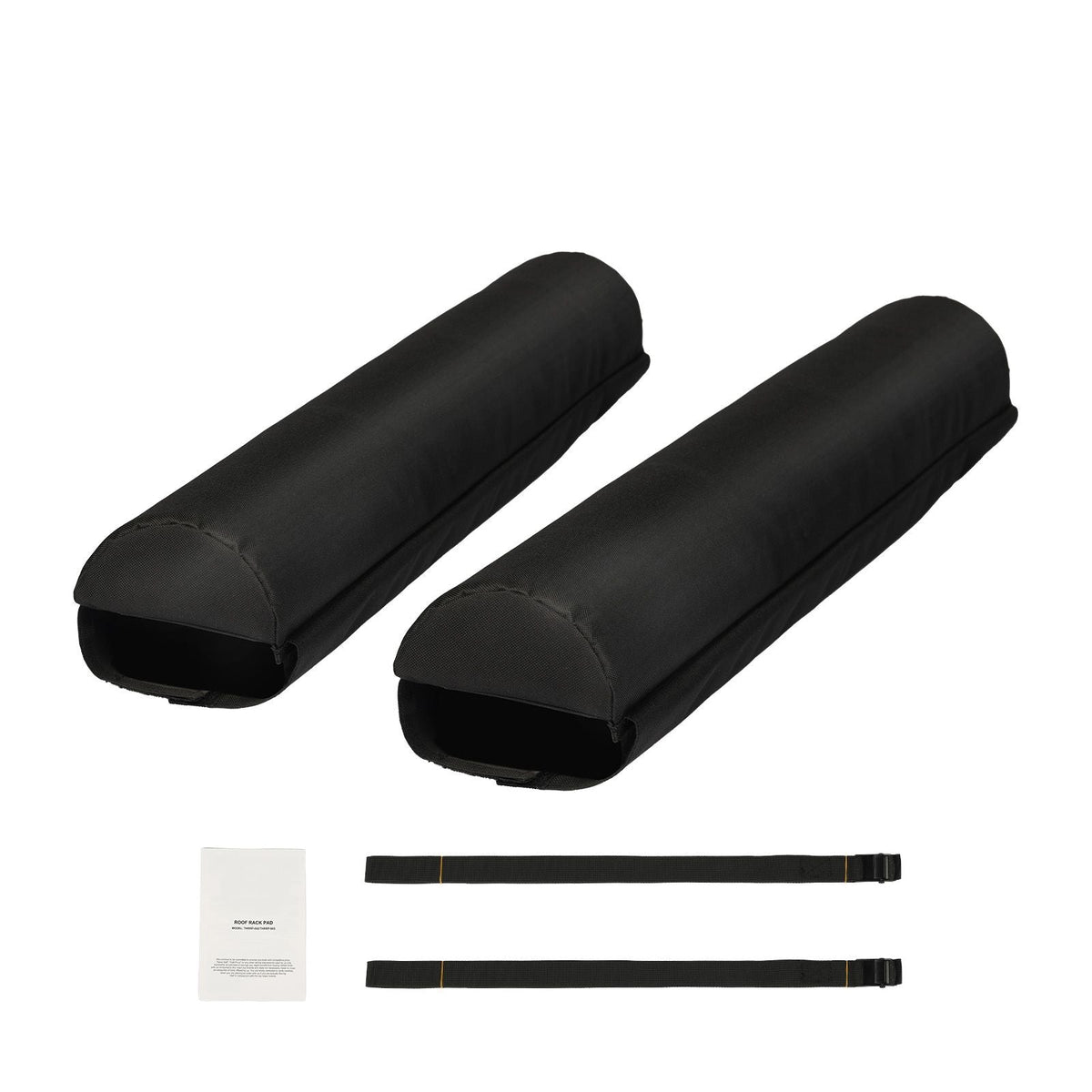 Soft Roof Rack Pads, 28" Universal Car Roof Rack Pads for Various Crossbars, 88LBS Load Capacity Luggage Kayak Carrier with 2 Tie Down Straps & Velcros for SUPs Canoes Snowboards Paddle Boards