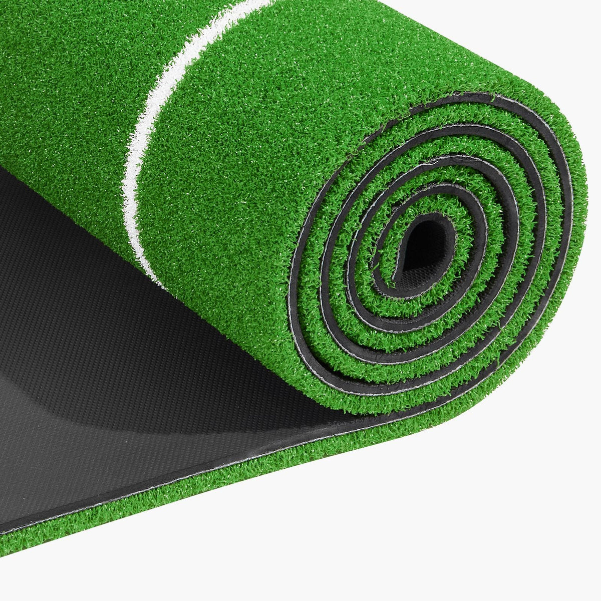 Softball Pitching Mat, 10x3 ft Baseball Pitching Rubber Mound, Antifade Turf and Antislip Foam Backing Portable Training Aid, Fastpitch Equipment for Pitchers Indoor Outdoor Practice, Green