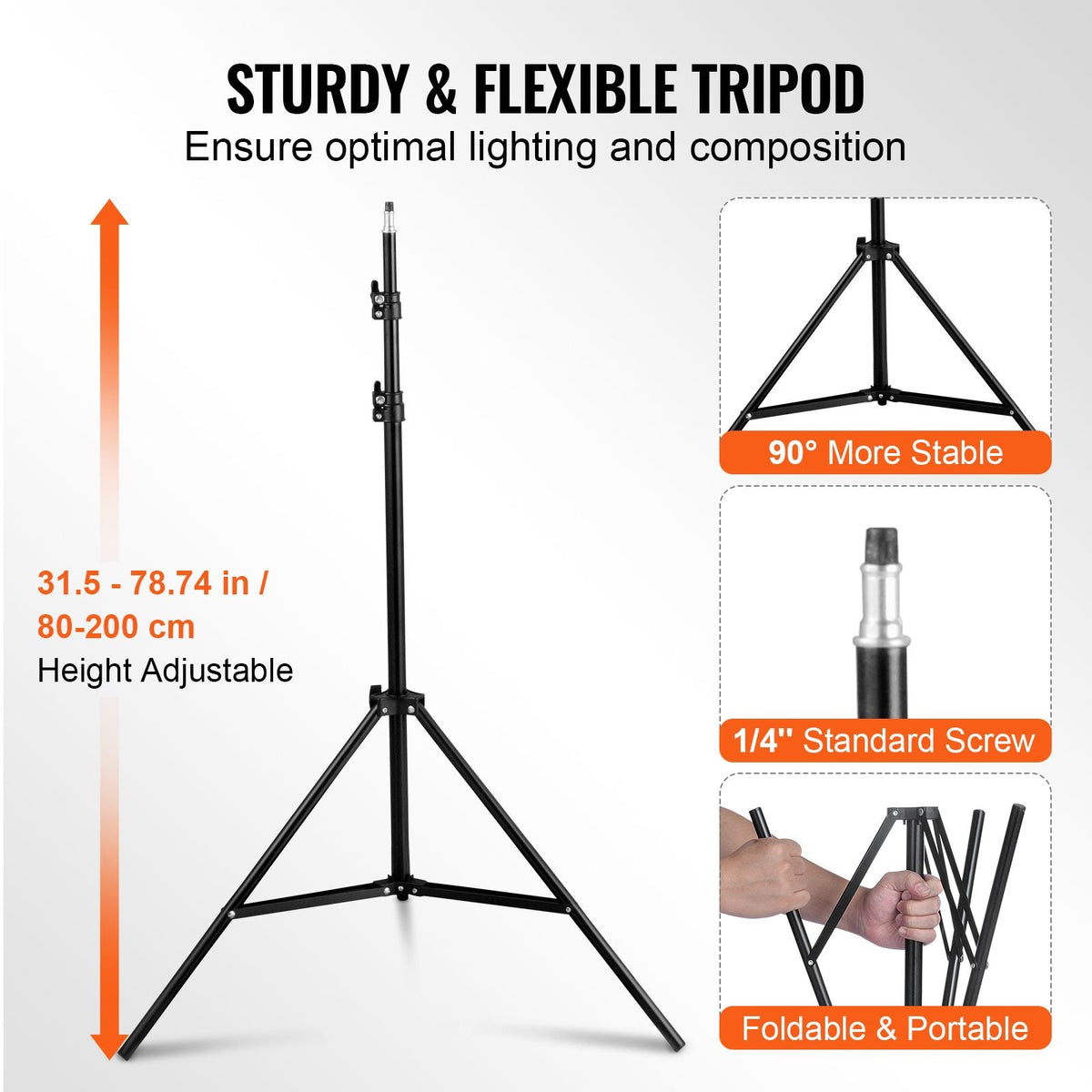 Softbox Lighting Kit, 20" x 28", Professional Softbox with 45W 3000-6500K LED Bulbs, 3 Continuous Lighting Effects, Tripod Stand, Remote Control, Studio Lights for shooting, Live Streaming