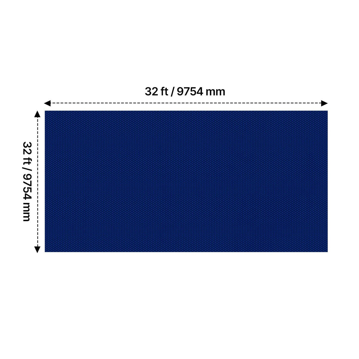 Solar Pool Cover, 32 x 16 ft Pool Bubble Cover, 16 Mil Pools Solar Blanket with Dual Heat-Locking Air Layer for Pools, Daytime Heat Absorption, Nighttime Heat Retention, Blue & Silver, Cuttable