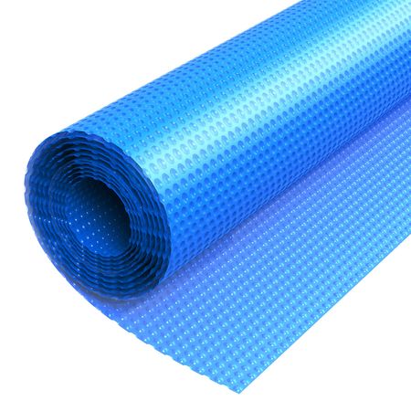 Solar Pool Cover, 36 x 18 ft Rectangle Pool Bubble Cover, 8 Mil Pools Solar Blanket with PE Material, Daytime Heat Absorption, Nighttime Heat Retention, Heat Retaining Solars Covers, Blue