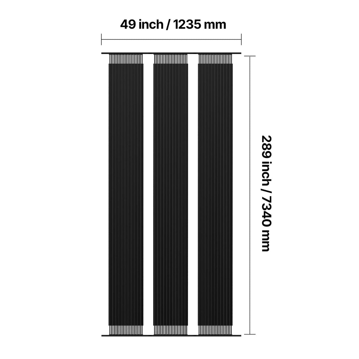 Solar Pool Heater, 4 x 24 ft HDPE Pool Heating System - Durable & Weather-Proof, with Complete Accessories, Universal Solar Pool Panel–Raises Water Temperature, for Aboveground & Inground Pool