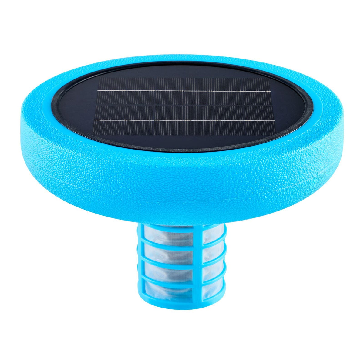 Solar Pool Ionizer, Round Copper Pool Ionizer Up to 35000 Gal, Floating Automatic Water Cleaner and Purifier, Chlorine Free Water, with Copper Anode, Spring, Brush and Filter for Pools & Spas