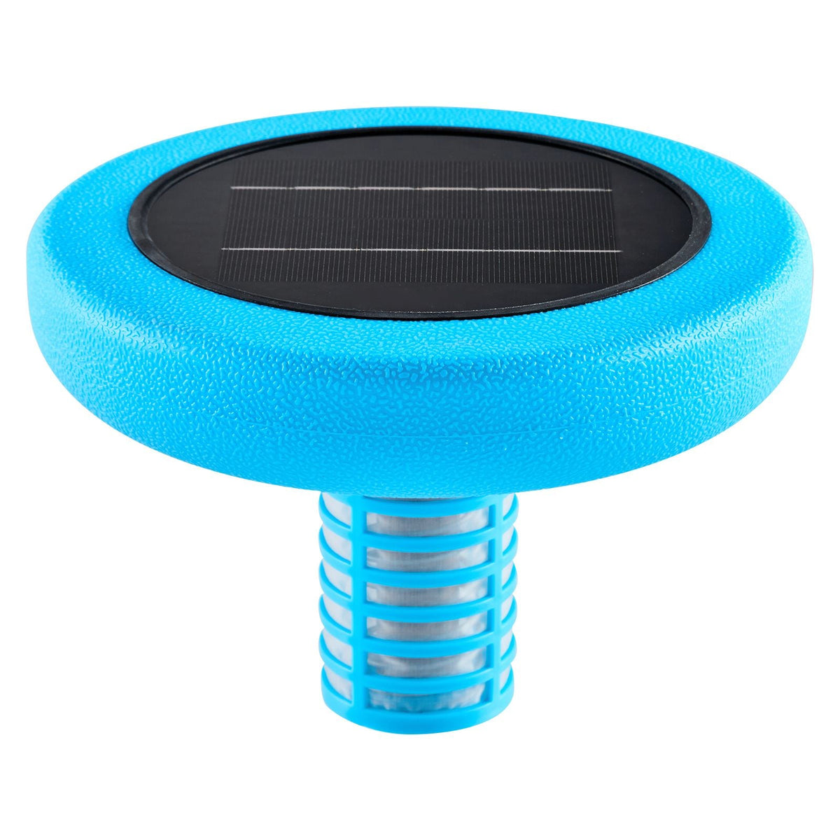 Solar Pool Ionizer, Round Copper Pool Ionizer Up to 45000 Gal, Floating Automatic Water Cleaner and Purifier, Chlorine Free Water, with Copper Anode, Spring, Brush and Filter for Pools & Spas