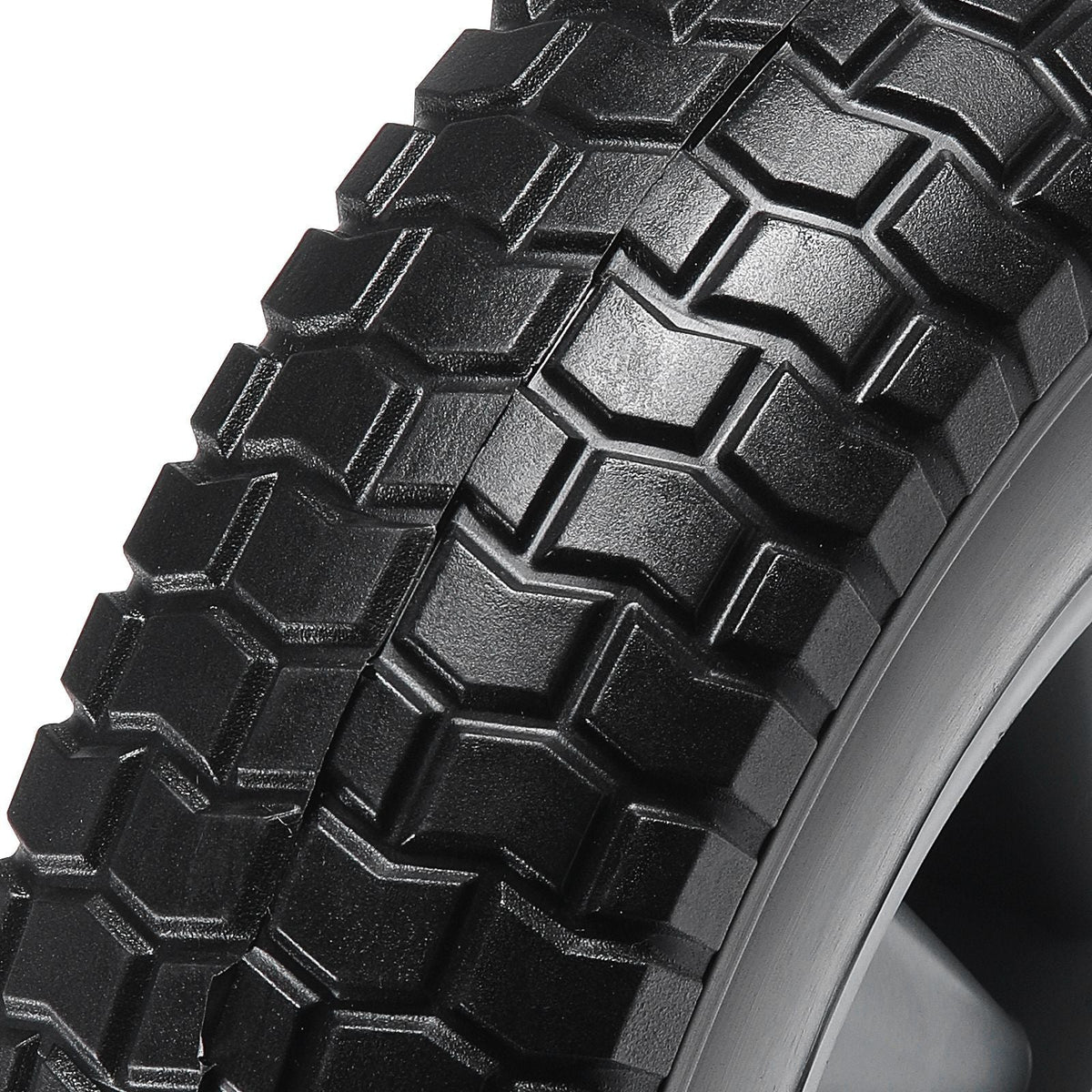 Solid PU Run-Flat Tire Wheel, 10", 2-Pack, 180 lbs Dynamic Load, 220 lbs Static Load, Flat Free Tubeless Tires and Wheels for Hand Truck, Utility Cart, Dollies, Garden Trailers, Various Carts