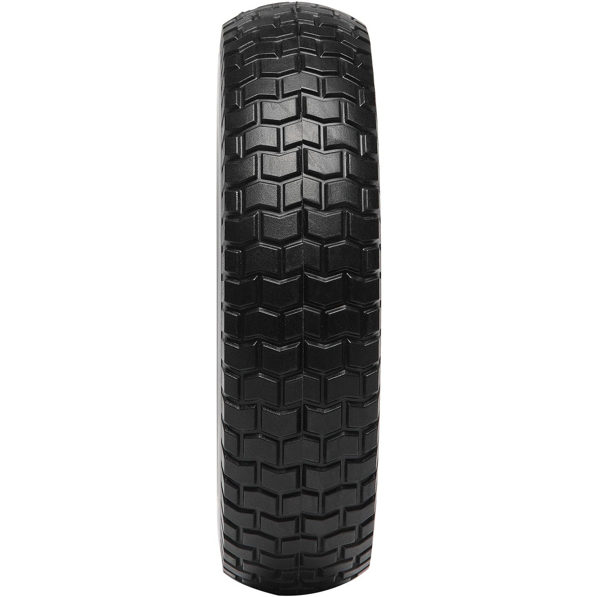 Solid PU Run-Flat Tire Wheel, 10", 2-Pack, 180 lbs Dynamic Load, 220 lbs Static Load, Flat Free Tubeless Tires and Wheels for Hand Truck, Utility Cart, Dollies, Garden Trailers, Various Carts