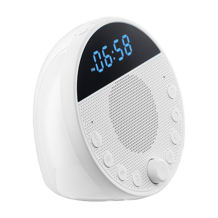 Sound Machine, 18 Soothing Sleep Sounds, 7-Color Night Light, 6-in-1 White Noise Sound Machine with Dual Alarms, APP, Auto-Off Timer and Memory Function, for Baby, Adults, Home, Office & Travel
