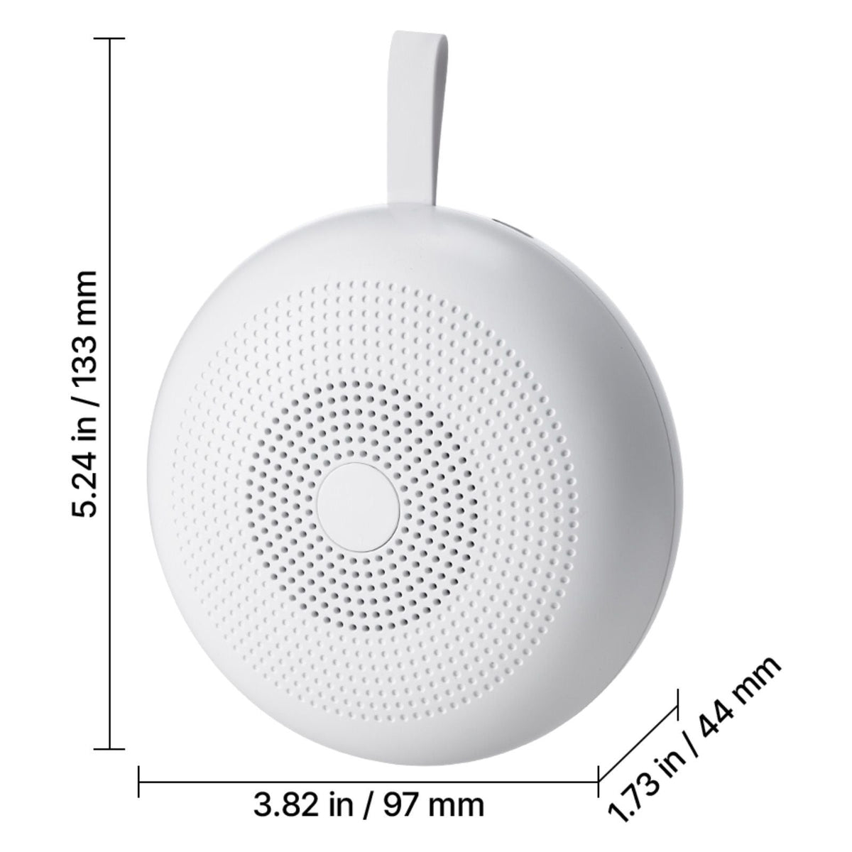 Sound Machine, 30 Soothing Sleep Sounds, 3-in-1 Portable and Hangable White Noise Sound Machine with Auto-Off Timer, Soft Ring Light and Memory Function, for Baby, Adults, Home, Office & Travel