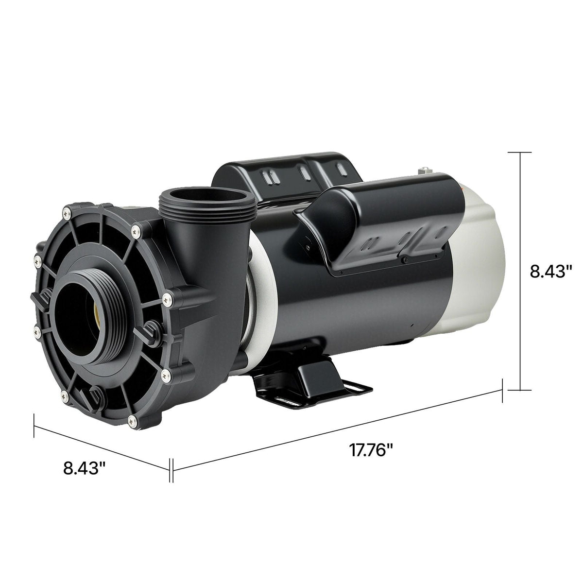 SPA Pump, 3 HP, 2-Speed Hot Tub Pump with 2-Inch Intake, 190.2 GPM High 84.5 GPM Low Speed, 230V 60Hz, 48 Frame, for (Jacuzzi) Sundance #6500-343/ #6500-347/ # 6500-355/ #6500-359/ #6500-094