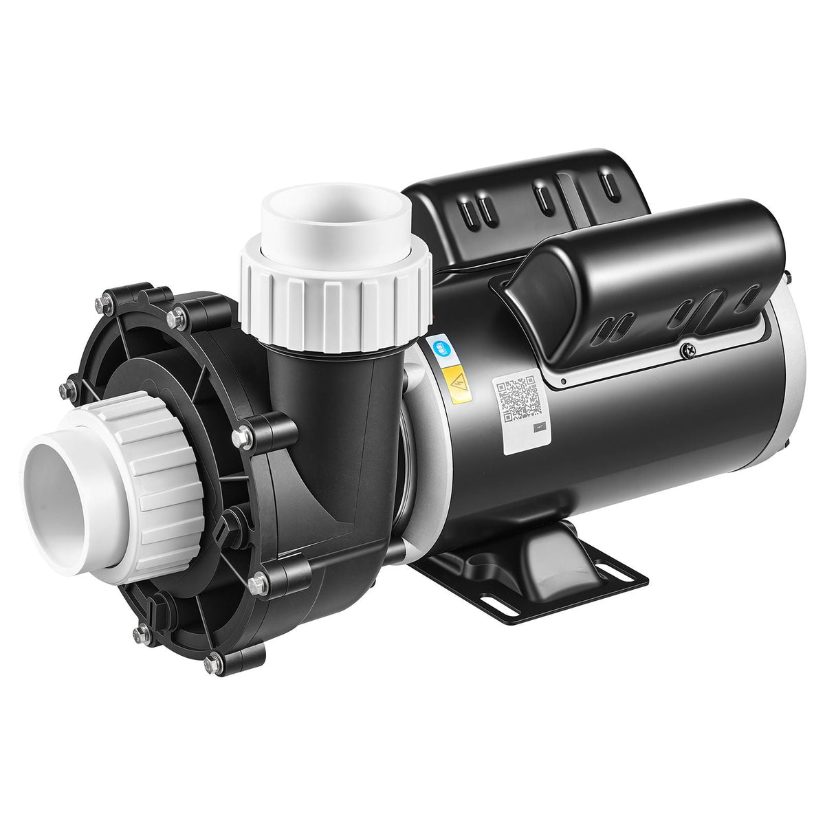 SPA Pump 3HP Hot Tub Pump 2 Speed 48 Frame with 1.5" & 2" Port, 230V, 190 GPM High Speed & 90 GPM Low Speed, 90° Rotational Interface, SPA Bath Water Circulation, Compatible with OEM Models