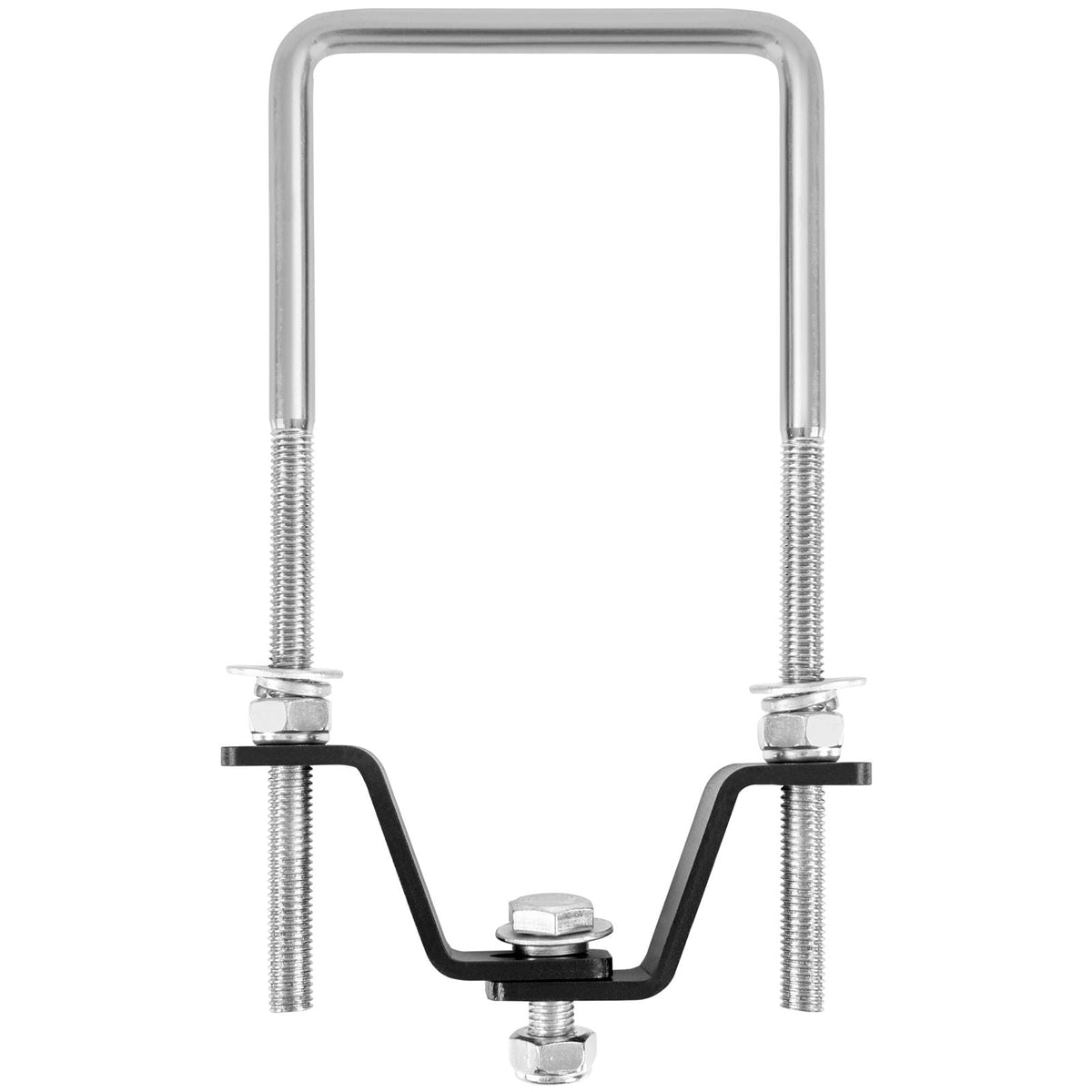 Spare Tire Carrier, U-Bolt Zinc Plated Spare Tire Mount Bracket Side Mount with Lock, 160 lbs Capacity, 4 & 5 Lugs Wheels on 4", 4.5", 5" Bolt Patterns, for Trailer Tongue, Marine Trailer
