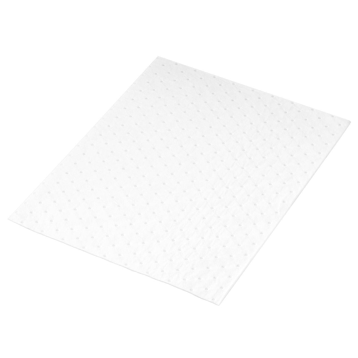 Spill Absorbent Pads, Oil Absorbing Mat Absorbs up 20 Gal, 15" L x20" W Polypropylene Absorbent Pad for Oil Only, Oil Spill Mats Pack of 100