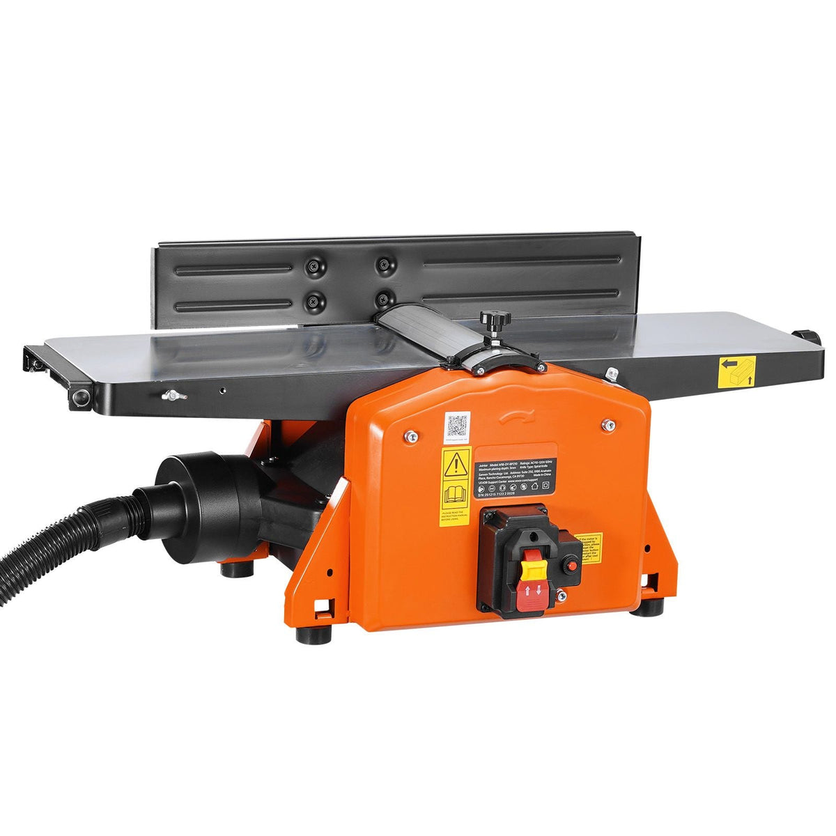 Spiral Benchtop Jointer, 8 Inch, 2 HP 8500 RPM Bench Top Wood Jointer, with 18-Blade Spiral Cutterhead, Extendable Cast Aluminum Table, Up to 1/8 in Depth, Adjustable Fence, for Woodworking DIY