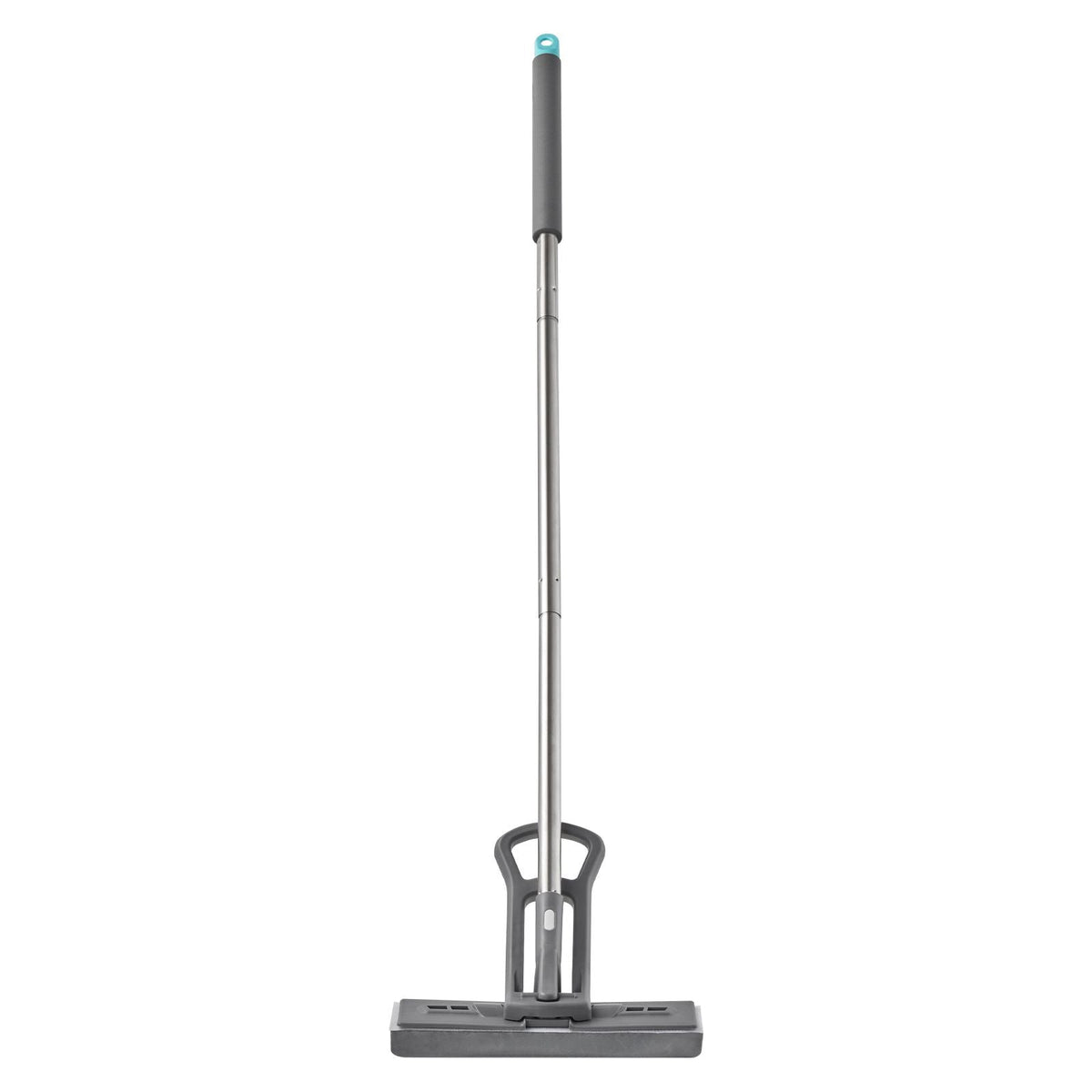 Sponge Mop, High-Density PU Sponge Mop with 1 Pcs Sponge Mop Replacement , Easy to Squeeze Sponge Mop with Hook & Loop for Head Change, Fit for Various Floors' Cleaning