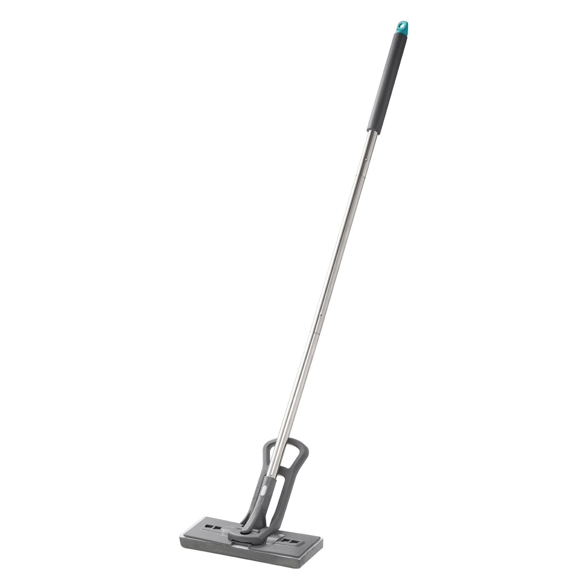 Sponge Mop, High-Density PU Sponge Mop with 1 Pcs Sponge Mop Replacement , Easy to Squeeze Sponge Mop with Hook & Loop for Head Change, Fit for Various Floors' Cleaning