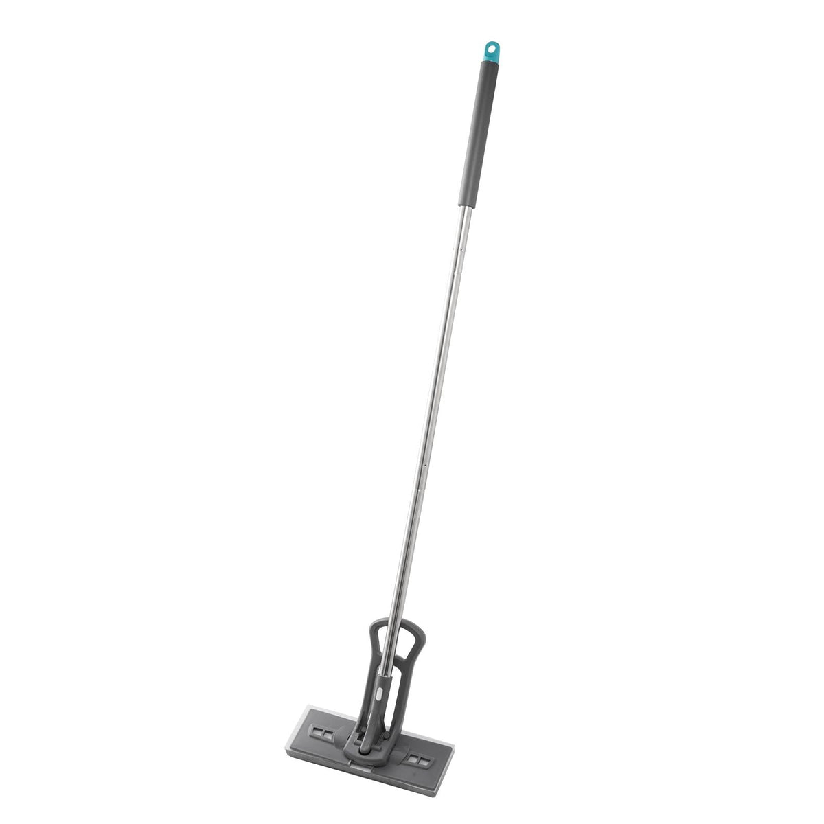 Sponge Mop, High-Density PU Sponge Mop with 1 Pcs Sponge Mop Replacement , Easy to Squeeze Sponge Mop with Hook & Loop for Head Change, Fit for Various Floors' Cleaning