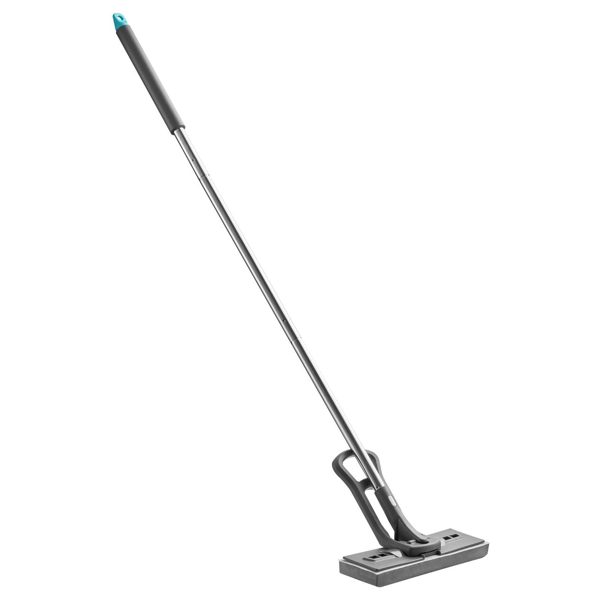 Sponge Mop, High-Density PU Sponge Mop with 1 Pcs Sponge Mop Replacement , Easy to Squeeze Sponge Mop with Hook & Loop for Head Change, Fit for Various Floors' Cleaning
