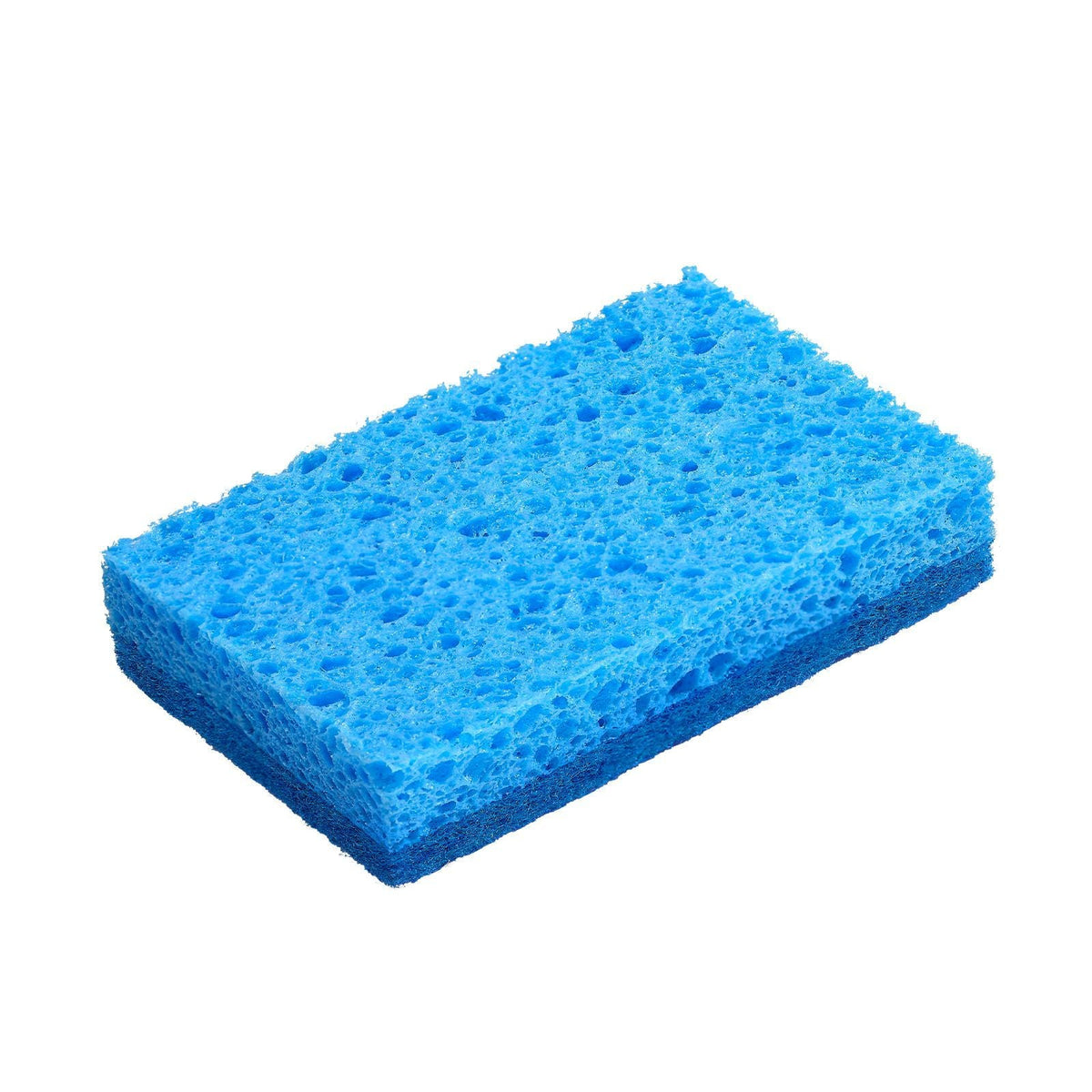 Sponges, 12 Pcs Durable Natural Kitchen Sponges with Cellulose & Scrub Pad, Easy-to-Rinse Cleaning Sponges with Honeycomb Structure & Quick Water Absorption, Fit for Home Cleaning