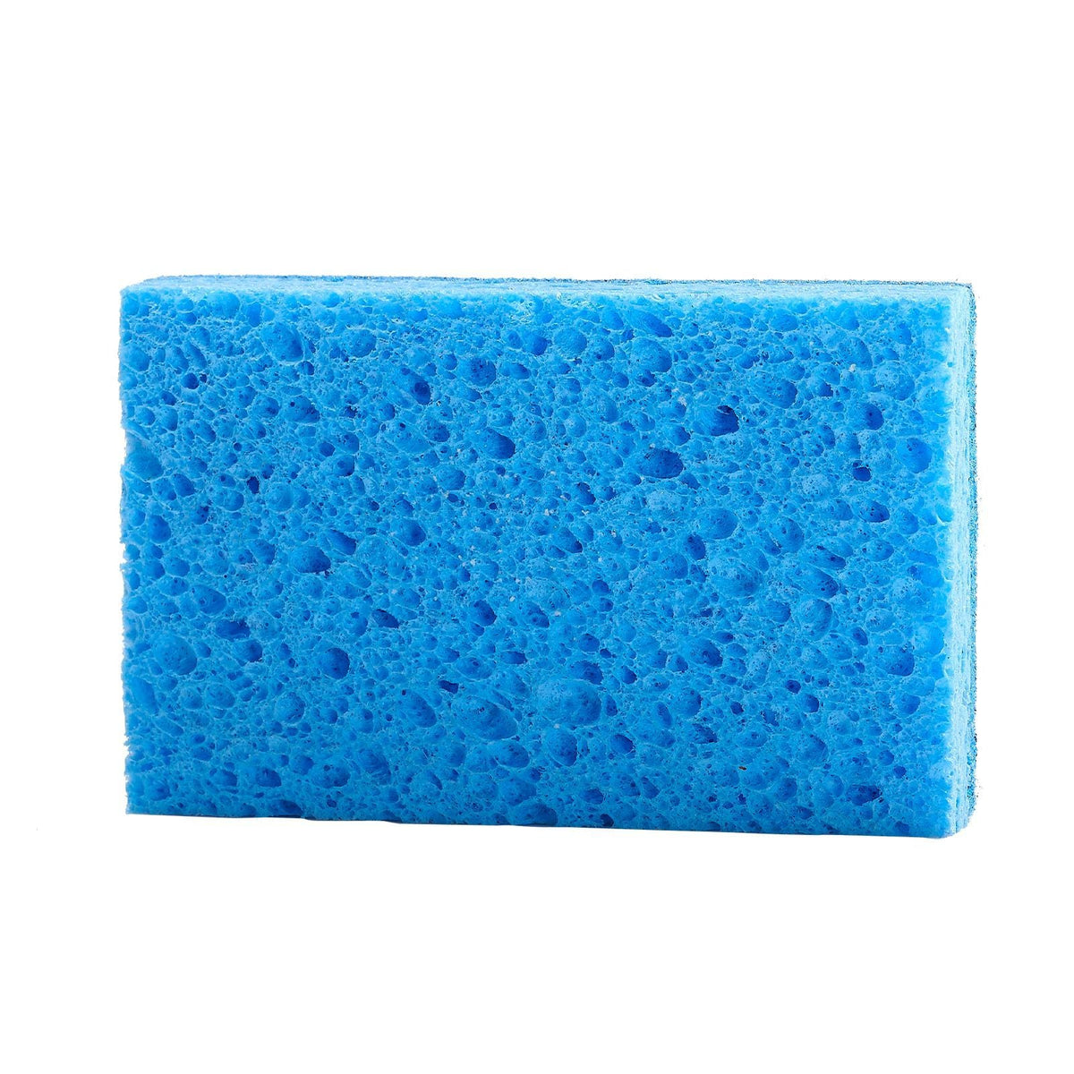 Sponges, 12 Pcs Durable Natural Kitchen Sponges with Cellulose & Scrub Pad, Easy-to-Rinse Cleaning Sponges with Honeycomb Structure & Quick Water Absorption, Fit for Home Cleaning