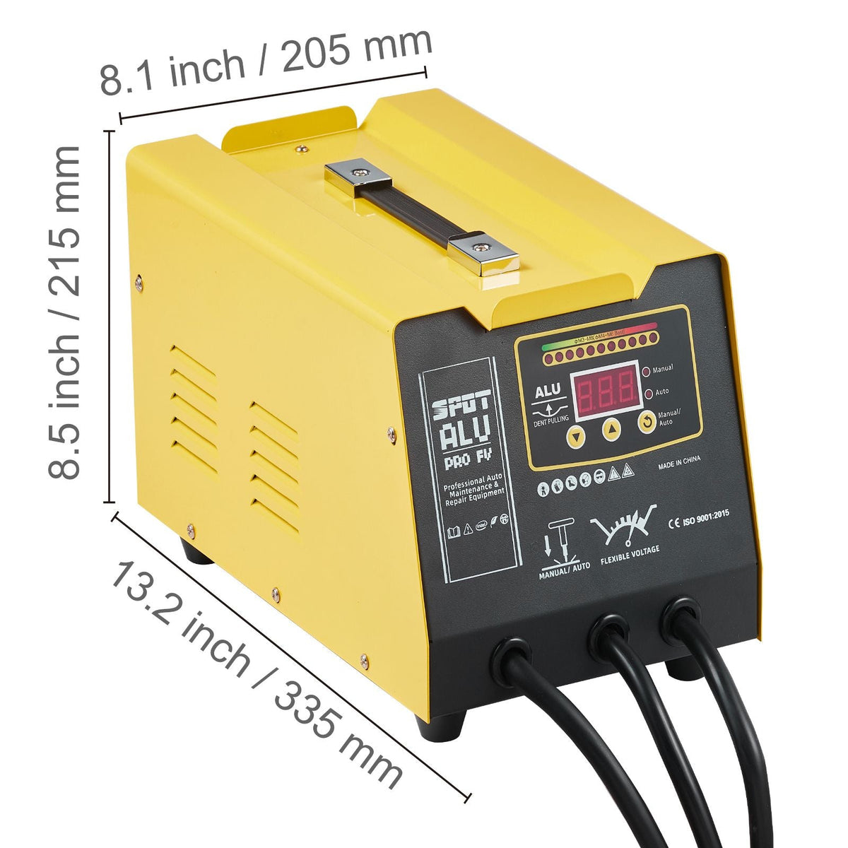 Spot Welder Dent Puller, 300W Stud Welder Dent Repair Kit with Heat Gun, Auto/Manual Welding Mode, 110V Auto Body Spot Welding Dent Repair Machine for Aluminum Car Body Panels Repair