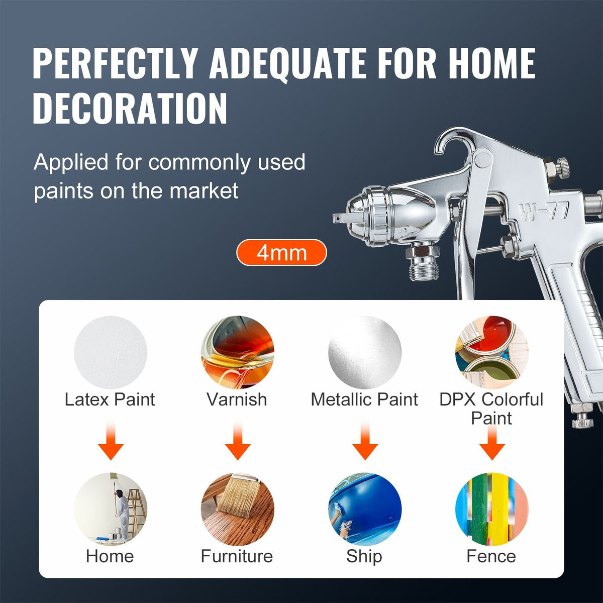 Spray Paint Pressure Pot, 15L/3.75gal Pressure Pot Tank, 60 psi Adjustale Pressure, Steel Pressure Pot Paint Tank with Spray Gun, Hoses, Pressure Gauge, for Home Decor and Industry Painting