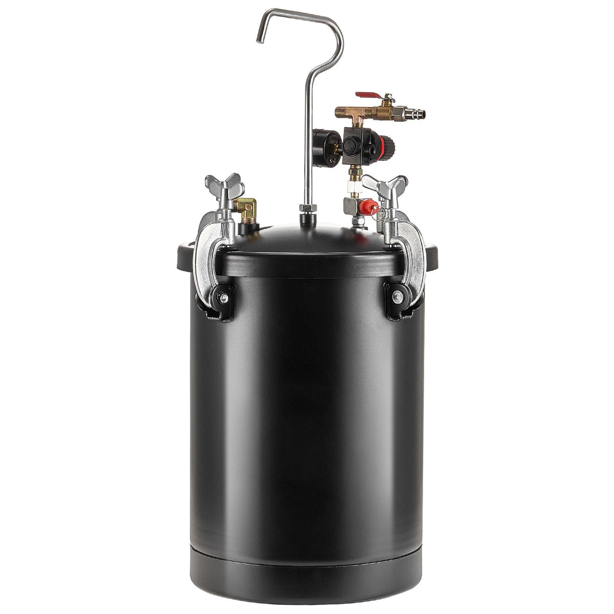 Spray Paint Pressure Pot, 15L/3.75gal Pressure Pot Tank, 60 psi Adjustale Pressure, Steel Pressure Pot Paint Tank with Spray Gun, Hoses, Pressure Gauge, for Home Decor and Industry Painting