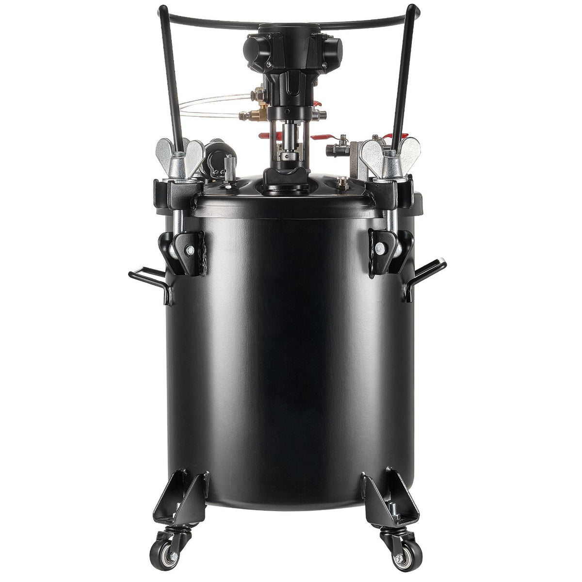Spray Paint Pressure Pot, 30 L/7.5 gal Fully Automatic Stirring Pressure Pot Tank, 70 psi Adjustale Pressure, Pressure Pot Paint Tank with Spray Gun and Hoses, for Home Decor Industry Painting