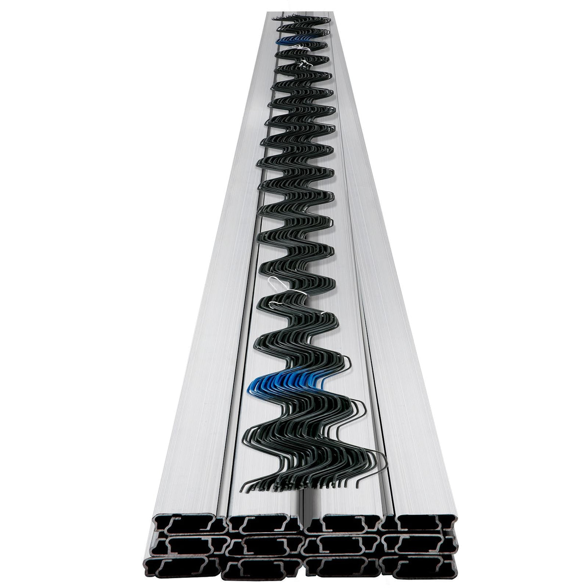Spring Wire and Lock Channel, 6.56ft Spring Lock & U-Channel Bundle for Greenhouse, 40 Packs PE Coated Spring Wire & Aluminum Alloy Channel,Plastic Poly Film or Shade Cloth Attachment with Screw