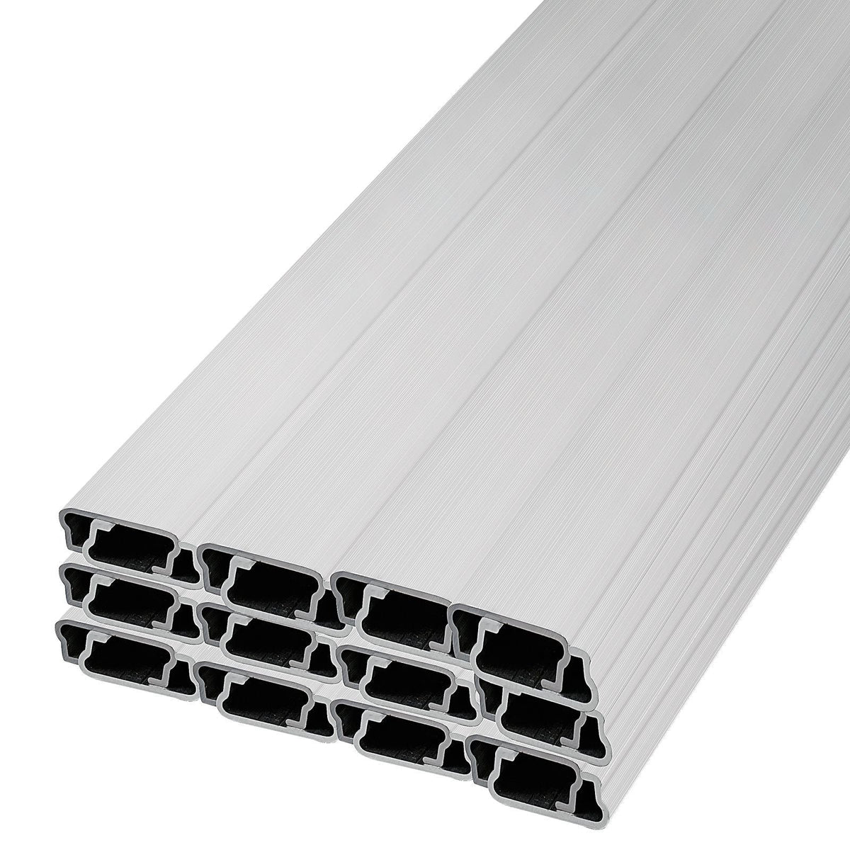Spring Wire and Lock Channel, 6.56ft Spring Lock & U-Channel Bundle for Greenhouse, 50 Packs PE Coated Spring Wire & Aluminum Alloy Channel, Plastic Poly Film or Shade Cloth Attachment with Scre
