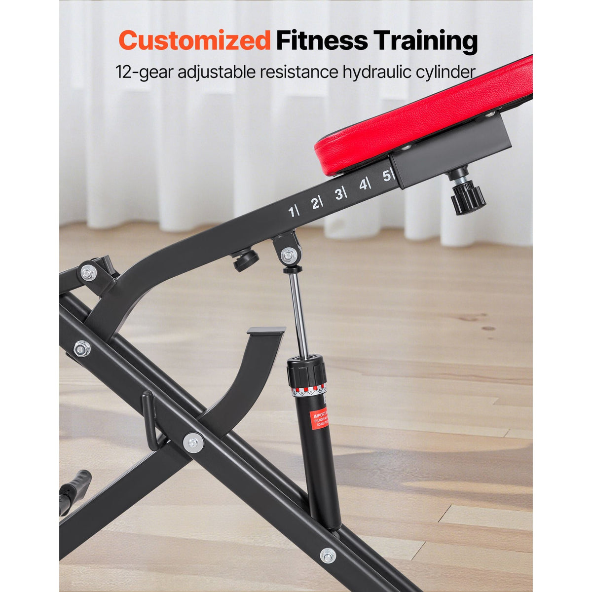 Squat Machine, Deep Squat Rowing Machine for Home, Easy Setup & Foldable Exercise Equipment, Glute Trainer Machine with 12-Gear Adjustable Resistance, Glutes & Leg Home Workout Machine, Black