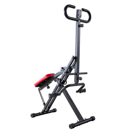 Squat Machine, Deep Squat Rowing Machine for Home, Easy Setup & Foldable Exercise Equipment, Glute Trainer Machine with 2 High-Strength Resistance Bands, Glutes & Leg Home Workout Machine, Black